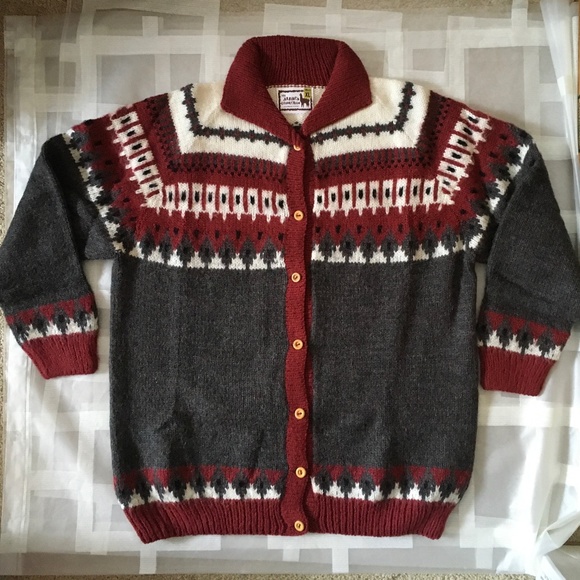 NWOT Alpaca Connection Button Up Cardigan Sweater Fair Isles. - Picture 1 of 4